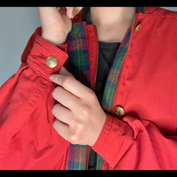 Ravens Reversible Golf Jacket | Red & Plaid 🏌️ (Unisex) - Picture 3 of 8